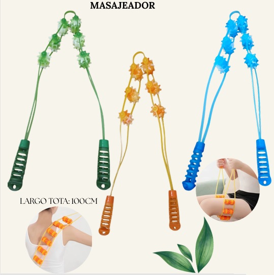 Masajeador De Espalda Con Rodillo Cuerda